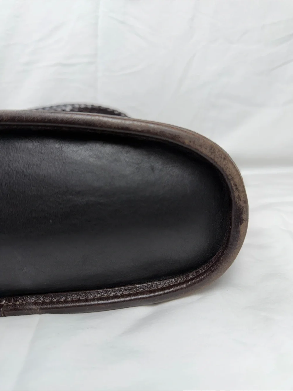 Brighton Black and Brown Leather Tote with Heart Hardware